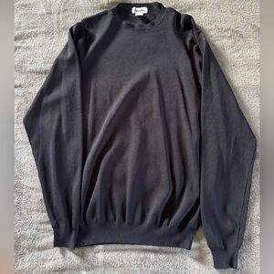 Twinhill Men's Navy Blue Crew Neck Sweater Size Small